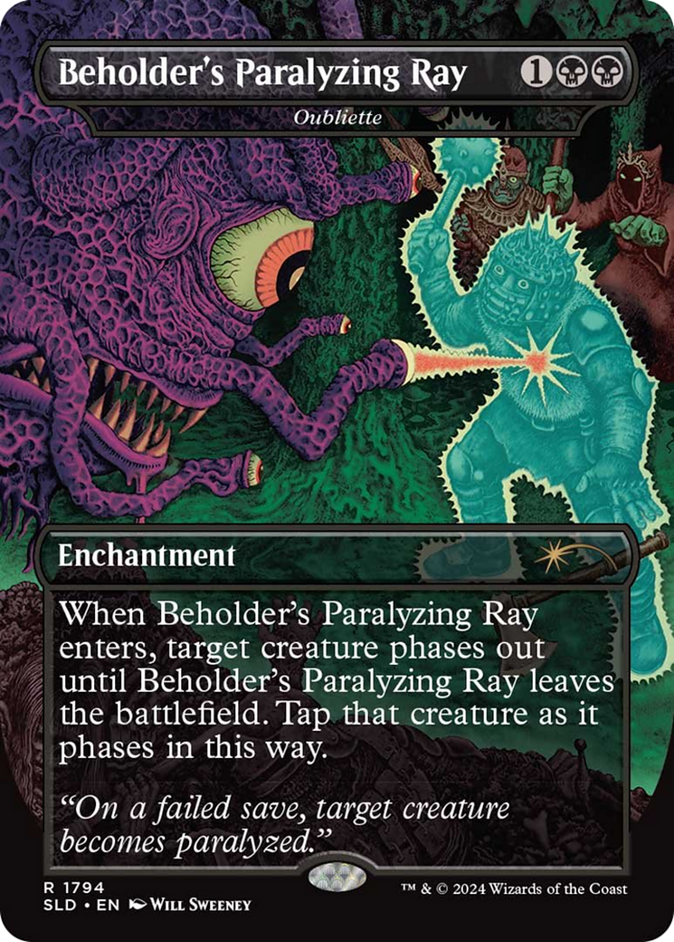 Image of Beholder's Paralyzing Ray - Oubliette [Secret Lair Drop Series]