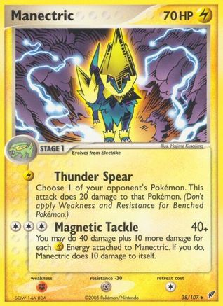 Image of Manectric (38/107) (Stamped) [EX: Deoxys]