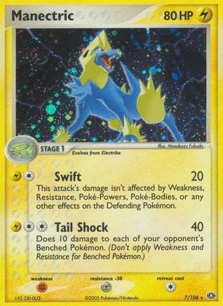 Image of Manectric (7/106) (Stamped) [EX: Emerald]