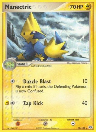 Image of Manectric (16/106) (Stamped) [EX: Emerald]