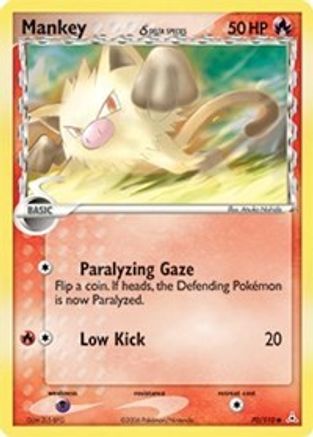 Image of Mankey (70/110) (Delta Species) (Stamped) [EX: Holon Phantoms]