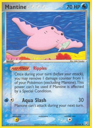 Image of Mantine (45/109) (Stamped) [EX: Team Rocket Returns]
