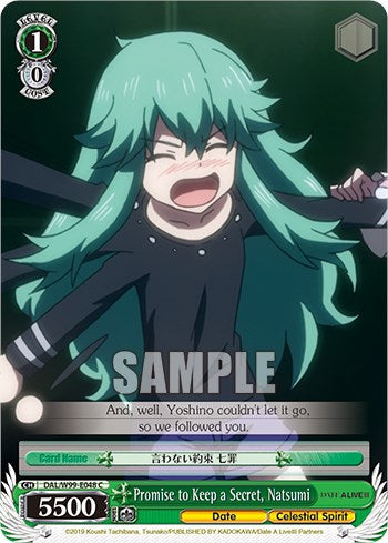 Image of Promise to Keep a Secret, Natsumi [Date A Live Vol.2]