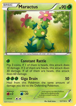 Image of Maractus (12/114) [Black & White: Base Set]
