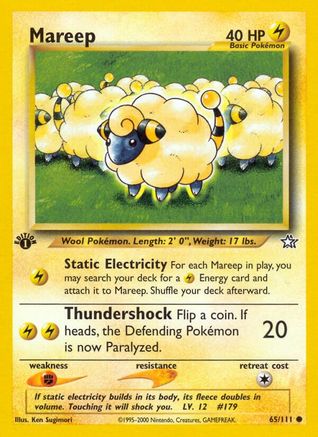 Image of Mareep (65/111) [Neo Genesis 1st Edition]
