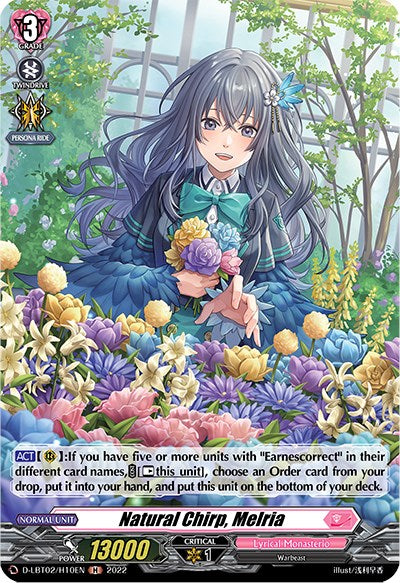 Image of Natural Chirp, Melria (D-LBT02/H10EN) [Lyrical Monasterio: It's a New School Term!]