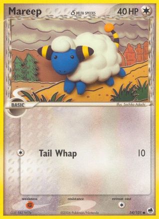 Image of Mareep (54/101) (Delta Species) (Stamped) [EX: Dragon Frontiers]