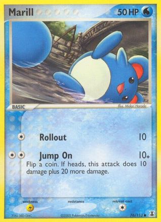 Image of Marill (76/113) (Stamped) [EX: Delta Species]