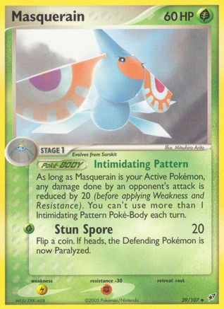 Image of Masquerain (39/107) (Stamped) [EX: Deoxys]