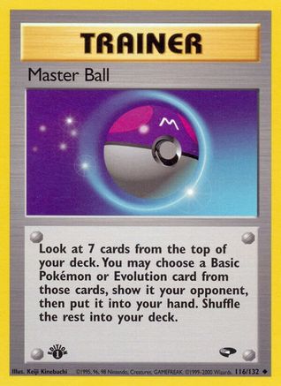Image of Master Ball (116/132) [Gym Challenge 1st Edition]