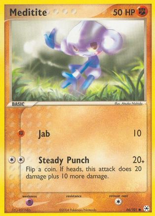 Image of Meditite (66/101) [EX: Hidden Legends]