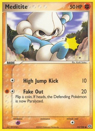 Image of Meditite (55/106) (Stamped) [EX: Emerald]