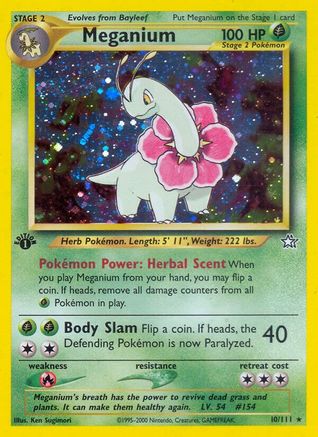 Image of Meganium (10/111) [Neo Genesis 1st Edition]