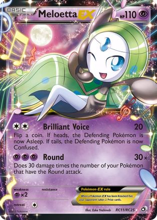 Image of Meloetta EX (RC11/RC25) [Black & White: Legendary Treasures]