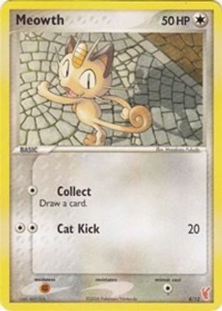 Image of Meowth (4/12) [EX: Trainer Kit 2 - Plusle]