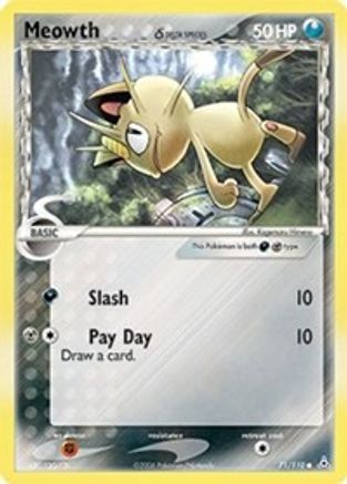 Image of Meowth (71/110) (Delta Species) (Stamped) [EX: Holon Phantoms]