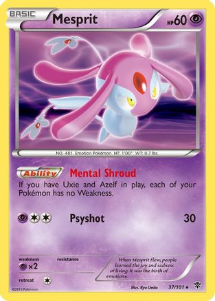 Image of Mesprit (37/101) [Black & White: Plasma Blast]