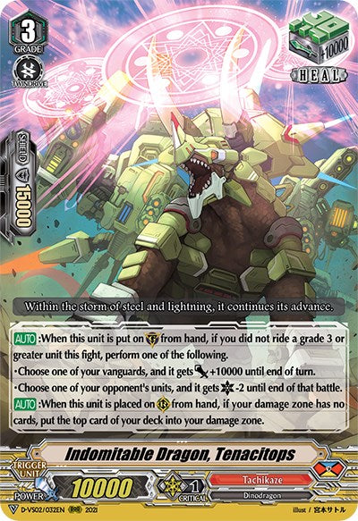Image of Indomitable Dragon, Tenacitops (D-VS02/032EN) [V Clan Collection Vol.2]