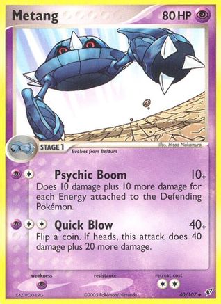 Image of Metang (40/107) (Stamped) [EX: Deoxys]