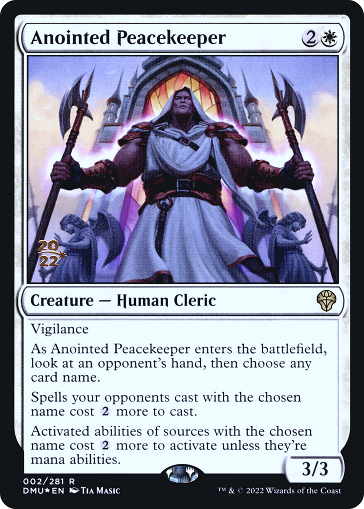 Image of Anointed Peacekeeper [Dominaria United Prerelease Promos]