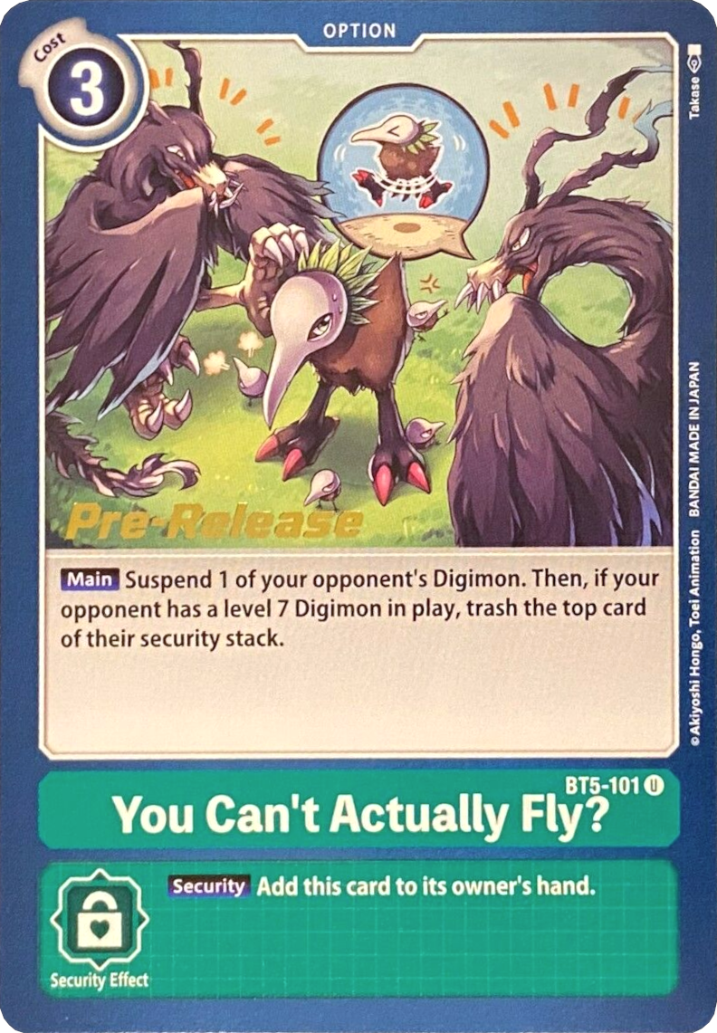 Image of You Can't Actually Fly? [BT5-101] [Battle of Omni Pre-Release Promos]