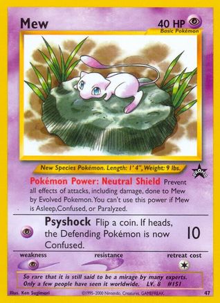 Image of Mew (47) [Wizards of the Coast: Black Star Promos]
