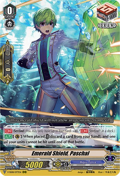 Image of Emerald Shield, Paschal (V-SS08/077EN) [Clan Selection Plus Vol.2]