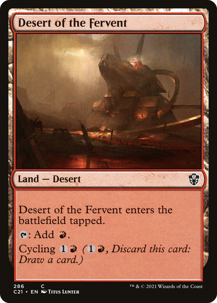 Image of Desert of the Fervent [Commander 2021]