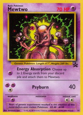 Image of Mewtwo [Wizards of the Coast: Black Star Promos] Brand New Sealed