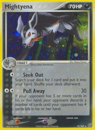 Image of Mightyena (12/107) (Stamped) [EX: Deoxys]