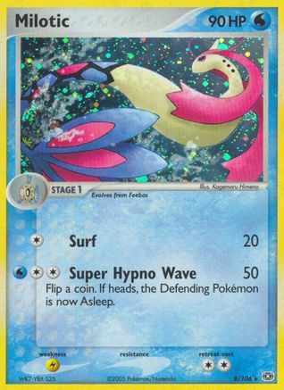 Image of Milotic (8/106) (Stamped) [EX: Emerald]