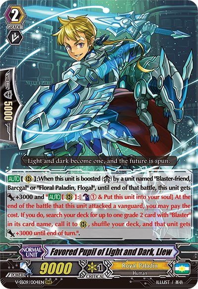 Image of Favored Pupil of Light and Dark, Llew (V-SS09/004EN) [Revival Selection]