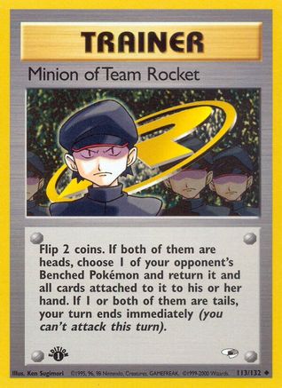 Image of Minion of Team Rocket (113/132) [Gym Heroes 1st Edition]