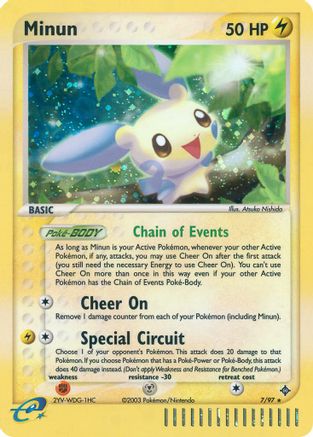 Image of Minun (7/97) [EX: Dragon]