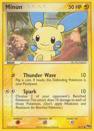 Image of Minun (12/17) [POP Series 1]