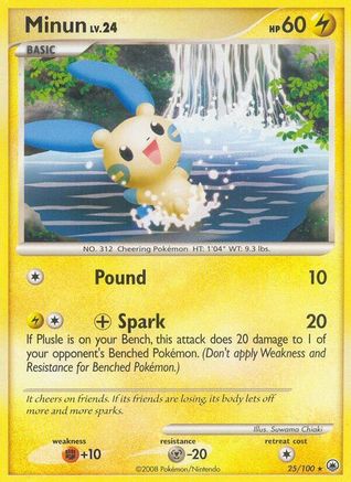 Image of Minun (25/100) [Diamond & Pearl: Majestic Dawn]