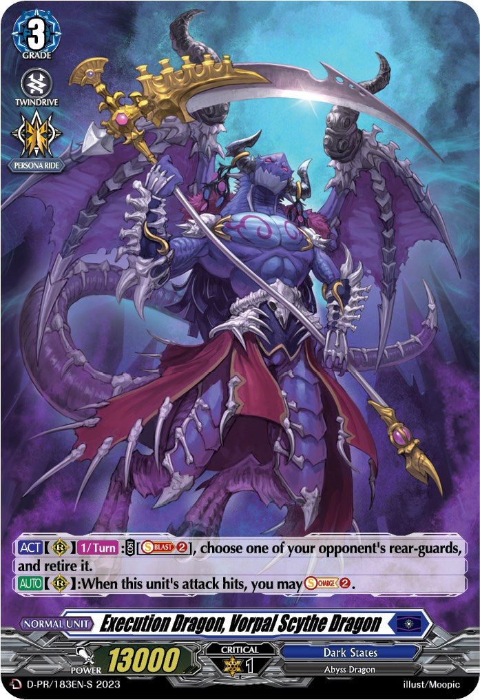 Image of Execution Dragon, Vorpal Scythe Dragon (Foil) (D-PR/183EN-S) [D Promo Cards]