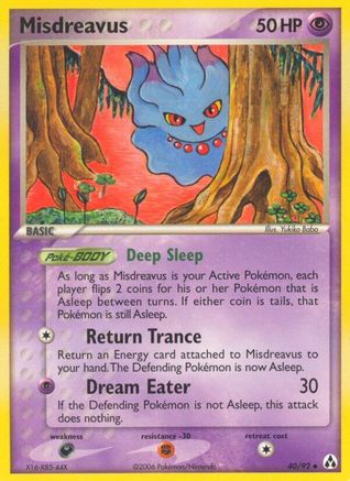 Image of Misdreavus (40/92) (Stamped) [EX: Legend Maker]