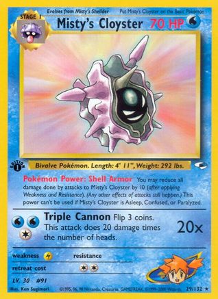 Image of Misty's Cloyster (29/132) [Gym Heroes 1st Edition]