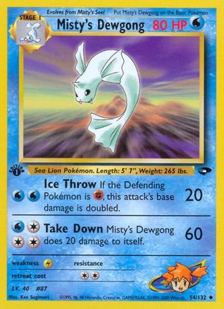 Image of Misty's Dewgong (54/132) [Gym Challenge 1st Edition]