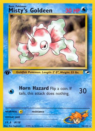 Image of Misty's Goldeen (30/132) [Gym Heroes 1st Edition]