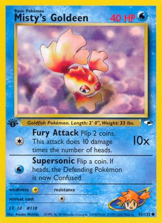 Image of Misty's Goldeen (85/132) [Gym Heroes 1st Edition]