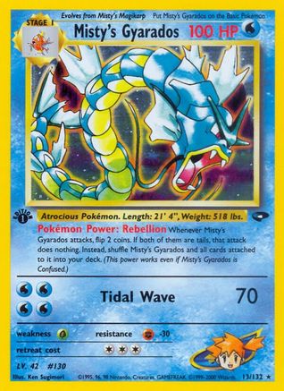 Image of Misty's Gyarados (13/132) [Gym Challenge 1st Edition]