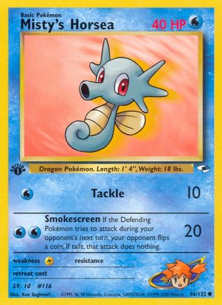 Image of Misty's Horsea (86/132) [Gym Heroes 1st Edition]