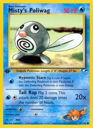 Image of Misty's Poliwag (87/132) [Gym Heroes 1st Edition]