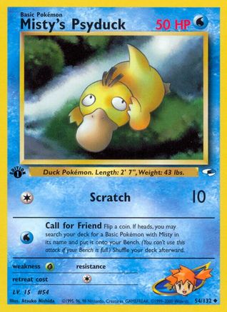 Image of Misty's Psyduck (54/132) [Gym Heroes 1st Edition]
