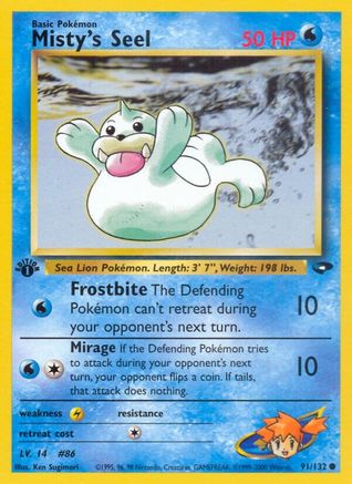 Image of Misty's Seel (91/132) [Gym Challenge 1st Edition]