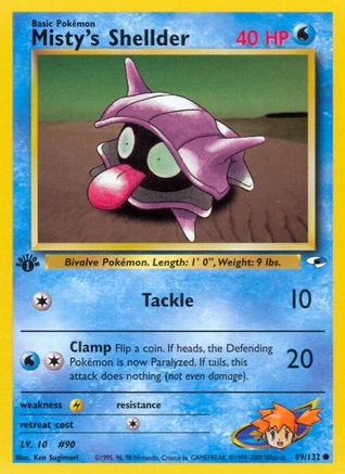 Image of Misty's Shellder (89/132) [Gym Heroes 1st Edition]