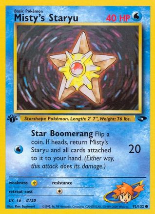 Image of Misty's Staryu (92/132) [Gym Challenge 1st Edition]