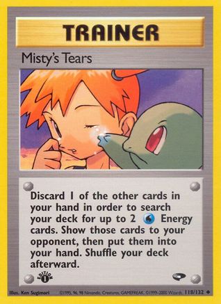 Image of Misty's Tears (118/132) [Gym Challenge 1st Edition]